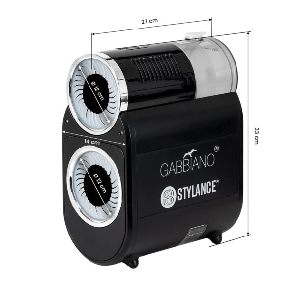 Aparat curățat perii coafor cu abur Gabbiano, 1200 W, negru, imaginea 9