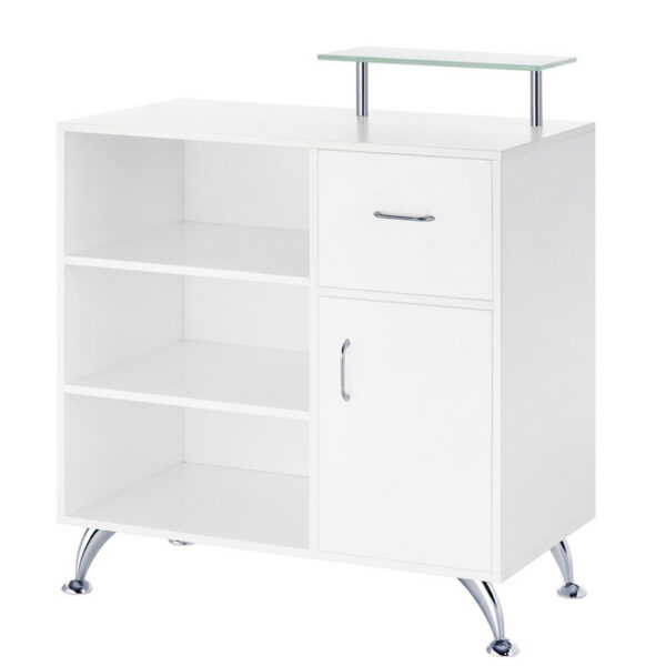 Birou recepție salon Gabbiano Q-0833, compact, cu dulap și rafturi, imaginea 2