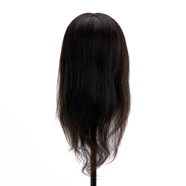 Cap manechin coafură Gabbiano WZ1, păr natural 30 cm, culoare 1H (negru), imaginea 4