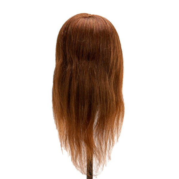 Cap manechin coafură Gabbiano WZ1, păr natural 42 cm, culoare 4H (maro), imaginea 4