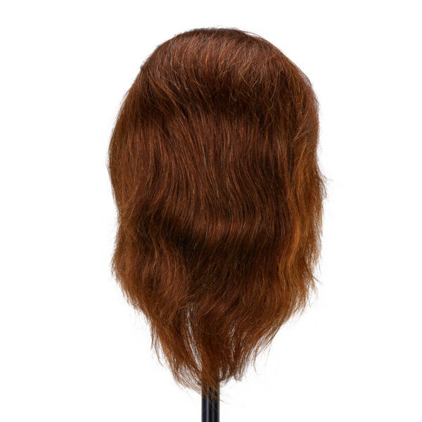 Cap manechin coafură Gabbiano WZ3, păr natural 20 cm, culoare 4H (maro), imaginea 3