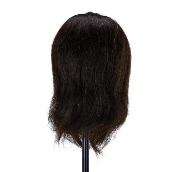 Cap manechin Gabbiano WZ4 cu barbă, păr natural 22 cm+20 cm, 1H (negru), imaginea 3