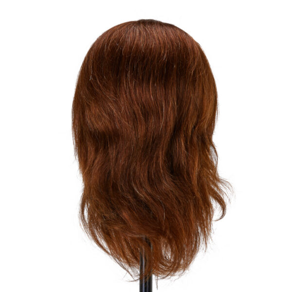 Cap manechin Gabbiano WZ4 cu barbă, păr natural 22 cm+20 cm, 4H (maro), imaginea 3