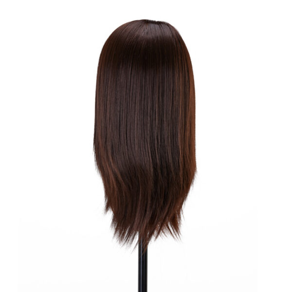 Cap manechin Gabbiano WZ4 cu barbă, păr sintetic 22 cm+20 cm, 4H (maro), imaginea 4