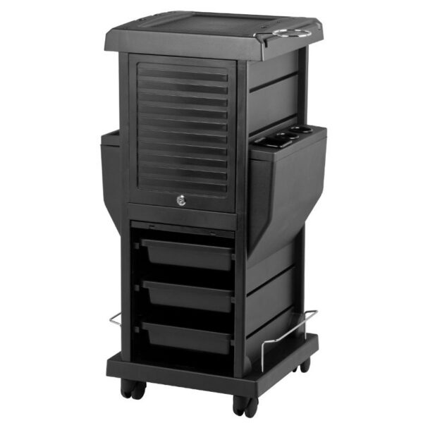 Cărucior coafor Gabbiano 100C cu două obloane cu cheie, negru, negru, imaginea 8 Cărucior coafor Gabbiano 100C cu două obloane cu cheie, negru, negru, imaginea 8