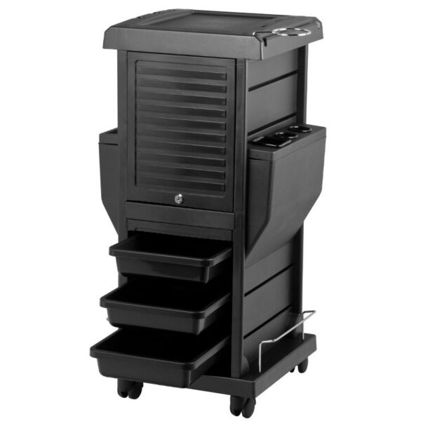 Cărucior coafor Gabbiano 100C cu două obloane cu cheie, negru, negru, imaginea 9 Cărucior coafor Gabbiano 100C cu două obloane cu cheie, negru, negru, imaginea 9