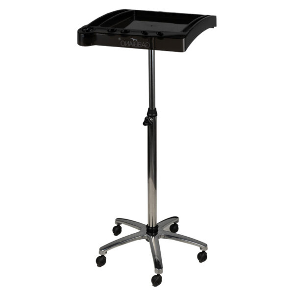 Cărucior coafor Gabbiano 265 pe roți, compact, negru, negru, imaginea 1