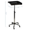 Cărucior coafor Gabbiano 265 pe roți, compact, negru, negru, imaginea 4
