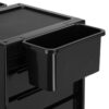 Cărucior coafor Gabbiano 68A cu tăvi modulare și sertare pe două părți, negru, imaginea 7 Cărucior coafor Gabbiano 68A cu tăvi modulare și sertare pe două părți, negru, imaginea 7