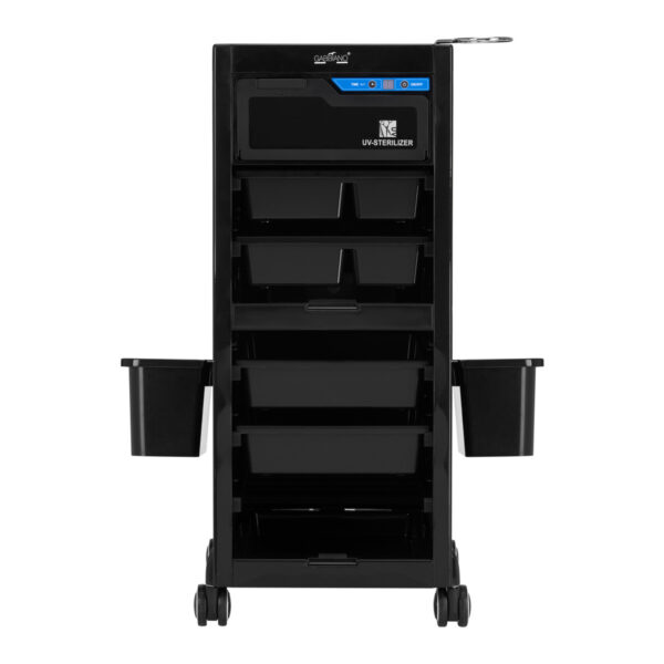 Cărucior coafor Gabbiano 68UV cu sterilizator UV-C integrat, negru, imaginea 5