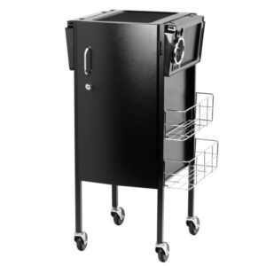 Cărucior coafor Gabbiano Deluxe 500 cu dulap încuiabil, negru, negru, imaginea 1 Cărucior coafor Gabbiano Deluxe 500 cu dulap încuiabil, negru, negru, imaginea 1