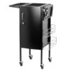 Cărucior coafor Gabbiano Deluxe 500 cu dulap încuiabil, negru, negru, imaginea 5