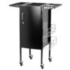 Cărucior coafor Gabbiano Deluxe 500 cu dulap încuiabil, negru, negru, imaginea 6