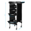 Cărucior coafor Gabbiano FX11-2 din ABS cu cadru de oțel, negru, negru, imaginea 6