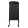 Cărucior coafor Gabbiano FX11-5 din ABS cu cadru de oțel, negru, negru, imaginea 4