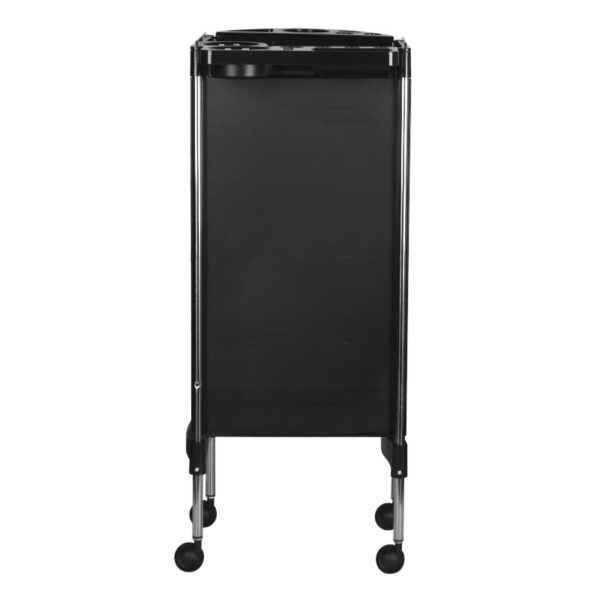 Cărucior coafor Gabbiano FX11-5 din ABS cu cadru de oțel, negru, negru, imaginea 4