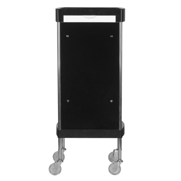 Cărucior coafor Gabbiano FX11F din ABS cu cadru de oțel, negru, negru, imaginea 4