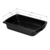 Cărucior coafor Gabbiano X11-9 Graphics din ABS cu cadru de oțel, negru, imaginea 7