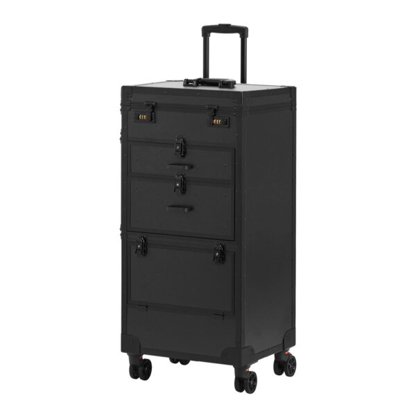 Cărucior coafor mobil Gabbiano V21 pe roți, negru, negru, imaginea 2 Cărucior coafor mobil Gabbiano V21 pe roți, negru, negru, imaginea 2