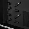 Cărucior coafor mobil Gabbiano V21 pe roți, negru, negru, imaginea 7 Cărucior coafor mobil Gabbiano V21 pe roți, negru, negru, imaginea 7