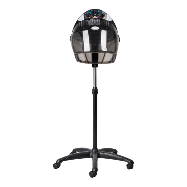 Cască uscare păr Gabbiano Centurion LVI-203S pe stativ, cu ionizare, negru, negru, imaginea 4
