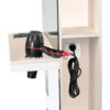 Consolă coafor cu oglindă Gabbiano B058 cu rafturi laterale, perlat, imaginea 5 Consolă coafor cu oglindă Gabbiano B058 cu rafturi laterale, perlat, imaginea 5