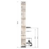 Consolă coafor cu oglindă Gabbiano B058 cu rafturi laterale, perlat, imaginea 8 Consolă coafor cu oglindă Gabbiano B058 cu rafturi laterale, perlat, imaginea 8