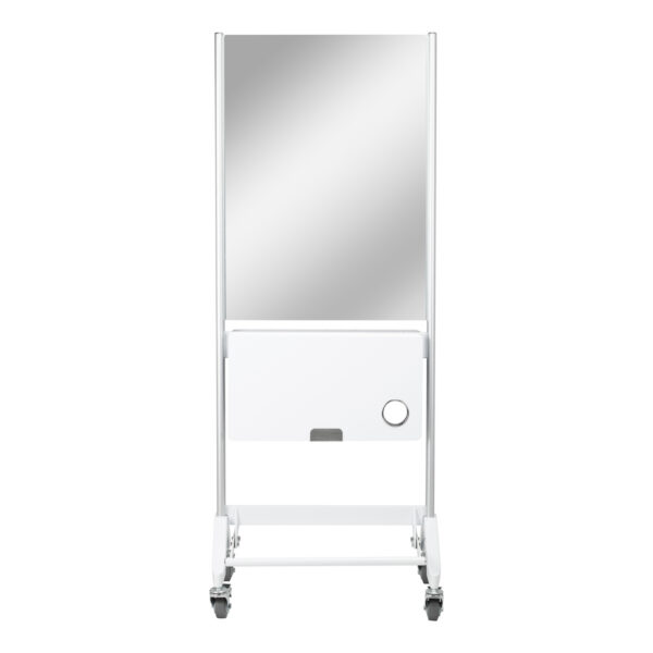 Consolă coafor cu oglindă Gabbiano MI-03, pe două părți, albă, imaginea 3 Consolă coafor cu oglindă Gabbiano MI-03, pe două părți, albă, imaginea 3