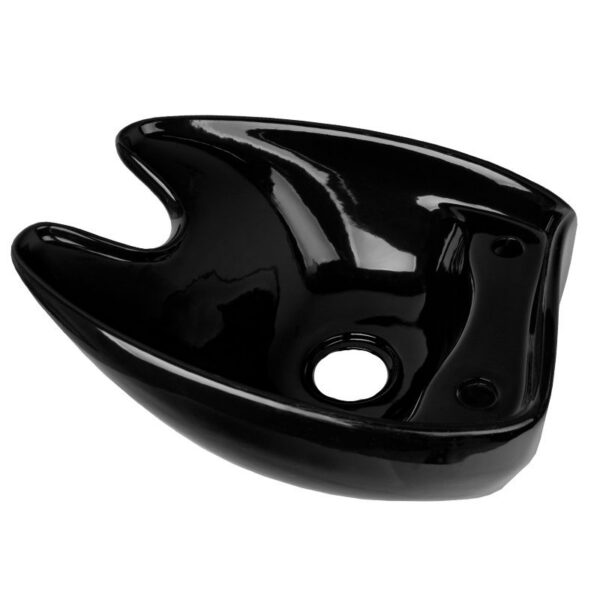 Cuvă ceramică pentru spălător coafor Gabbiano, negru, imaginea 2