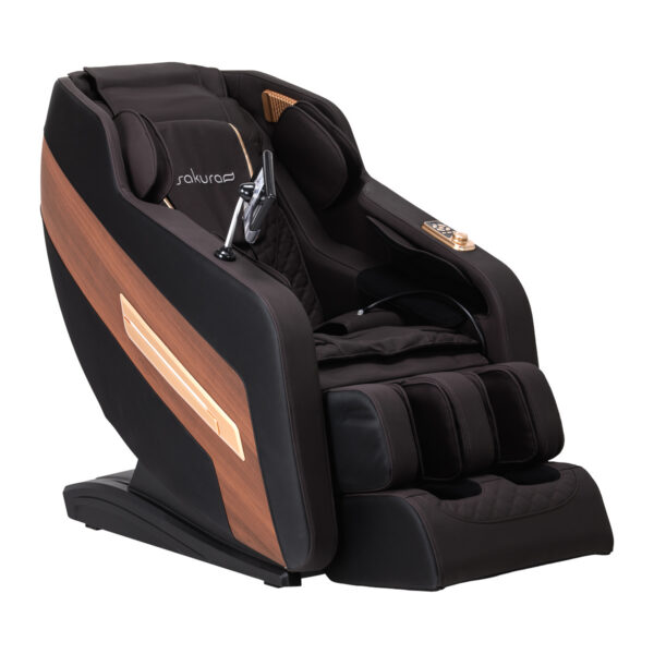 Fotoliu masaj Sakura Classic 306A compact, zero gravity, lemn și piele, lemn și piele, imaginea 1