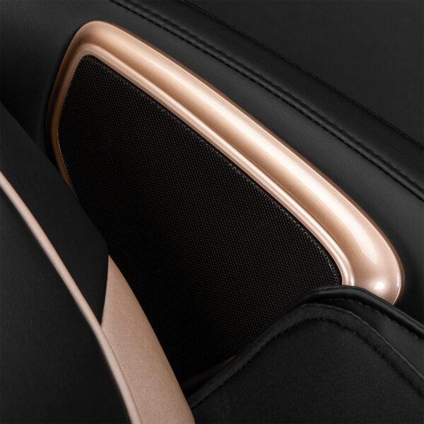 Fotoliu de masaj Sakura Luxury 808, negru cu bej, traseu de masaj 100 cm, negru cu bej, imaginea 7