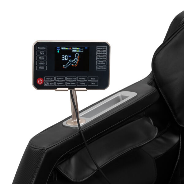 Fotoliu masaj Sakura Prime 101 cu Zero Gravity și ecran LCD, negru, imaginea 7