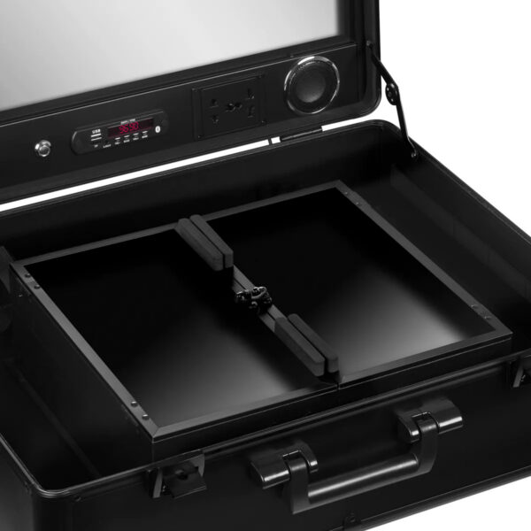 Geantă coafor mobilă cu boxe, radio Bluetooth și USB, negru, negru, imaginea 5