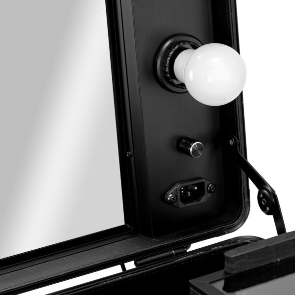 Geantă coafor mobilă T-27, stație de lucru pe roți, negru, negru, imaginea 7