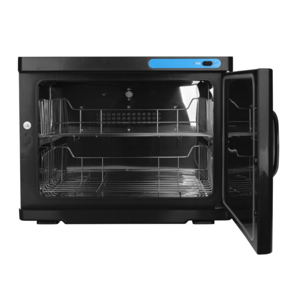 Încălzitor prosoape cu sterilizator UV-C, 23 l, negru, imaginea 3