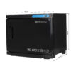Încălzitor prosoape cu sterilizator UV-C, 23 l, negru, imaginea 4