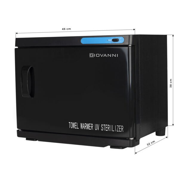 Încălzitor prosoape cu sterilizator UV-C, 23 l, negru, imaginea 4