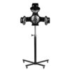Infrazon coafor Gabbiano 868-1 pe stativ, 5 capete și 5 ventilatoare, negru, negru, imaginea 1