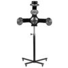 Infrazon coafor Gabbiano 868-1 pe stativ, 5 capete și 5 ventilatoare, negru, negru, imaginea 5