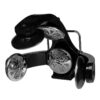 Infrazon coafor Gabbiano 868A suspendat, 5 capete, negru, negru, imaginea 2
