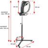 Infrazon coafor Gabbiano FL-101S pe stativ, 5 programe, cap rotativ, gri, gri, imaginea 7