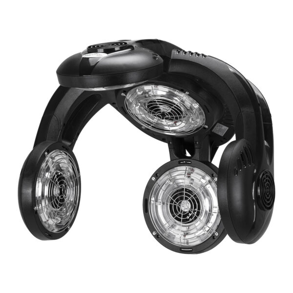 Infrazon coafor Gabbiano GD-505W suspendat, braț reglabil, ozon, negru, negru, imaginea 2