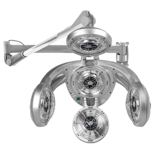 Infrazon coafor Gabbiano GD-505W suspendat, 5 capete de încălzire, argintiu, imaginea 4