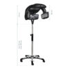 Infrazon coafor Gabbiano Y-707 pe stativ, ecran LCD, 5 moduri, negru, negru, imaginea 6