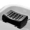 Lavoar head spa mobil Gabbiano 050 cu cascadă, abur și roți, negru cu alb, imaginea 11