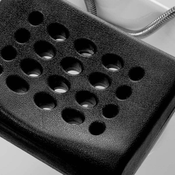 Lavoar head spa mobil Gabbiano 050 cu cascadă, abur și roți, negru cu alb, imaginea 12