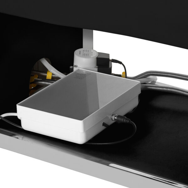 Pat head spa Gabbiano 017 cu cuvă din ceramică, cascadă și abur, negru, imaginea 11