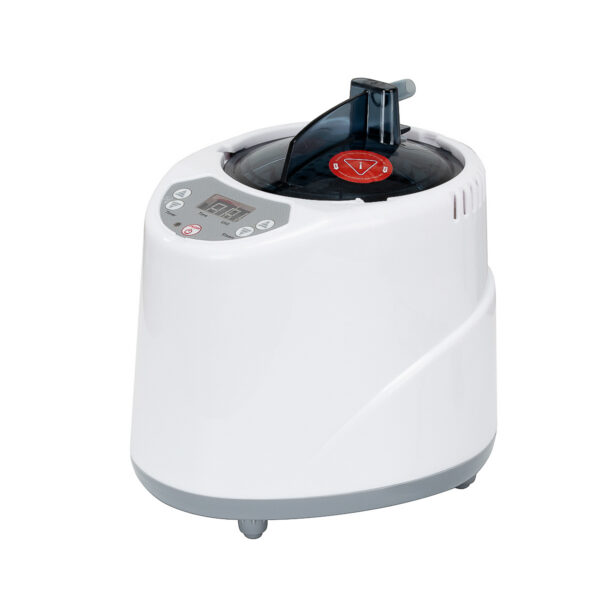 Pat head spa Gabbiano 017 cu cuvă din ceramică, cascadă și abur, negru, imaginea 12