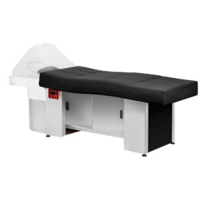 Pat head spa Gabbiano 017B cu dulap cu uși glisante, cuvă din ceramică și abur, negru