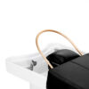 Pat head spa Gabbiano 017B cu dulap cu uși glisante, cuvă din ceramică și abur, negru, imaginea 5 Pat head spa Gabbiano 017B cu dulap cu uși glisante, cuvă din ceramică și abur, negru, imaginea 5